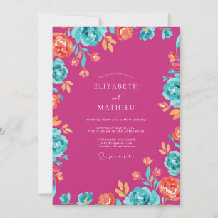 Invitation Mariage Fleur de Magnolia Sauvage