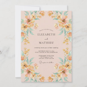 Invitation Mariage Fleur de Péché Éthérée