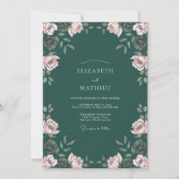 Mariage Fleur de Poésie Vert Profond