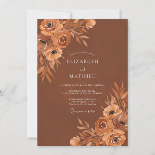 Invitation Mariage Fleur de Sienne