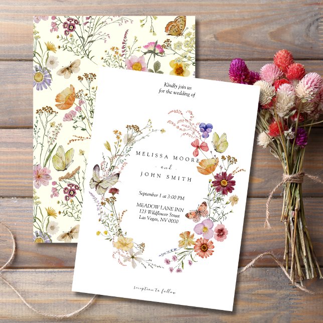 Invitation Mariage Fleur de Tan Flora Bohème (Créateur téléchargé)