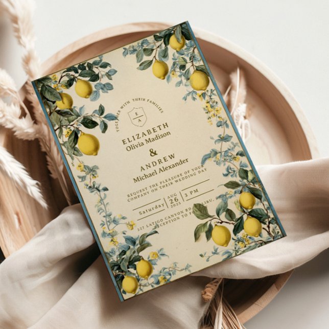 Invitation Mariage Fleur d'Oranger Dorée (Créateur téléchargé)