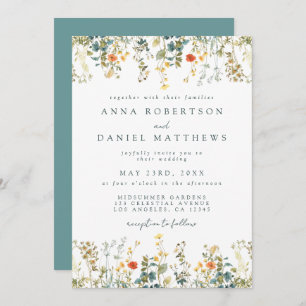 Invitation Mariage Fleur sauvage Boho