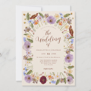 Invitation Mariage Fleur sauvage Boho