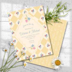 Invitation Mariage fleur sauvage de paquets de semences tiré