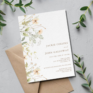 Invitation Mariage Fleur sauvage de printemps