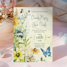 Mariage Fleur sauvage Garden Meadow Boho