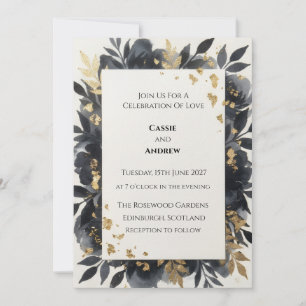 Invitation Mariage Fleur Sauvage Lavande