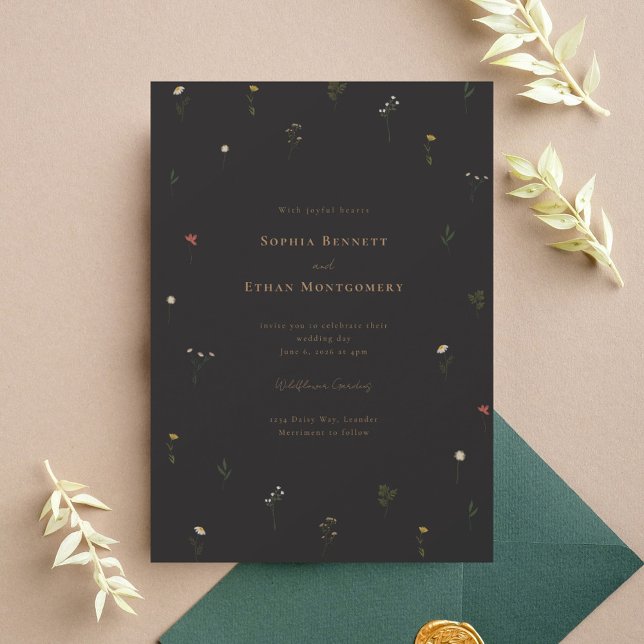Invitation Mariage Fleur sauvage Leander (Créateur téléchargé)