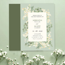 Mariage fleuri vert pastel