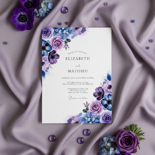 Invitation Mariage Fleurie de Prunier