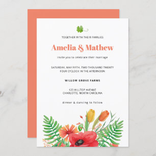 Invitation Mariage Fleurs de champ