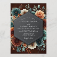 Mariage Fleurs de Hollande Burgundy Teal