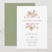 Mariage Fleurs de Lys Aquarelle Moderne