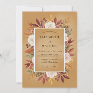 Invitation Mariage Floraison de Bourgogne en Forêt