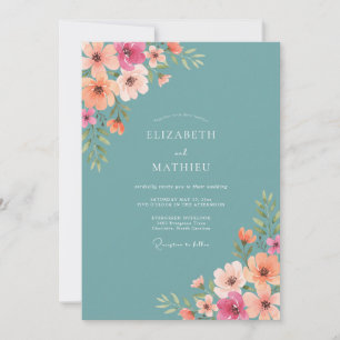 Invitation Mariage Floraison de Tilleul Coup de Pinceau