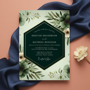 Invitation Mariage Floraison Ethérée de Sauge