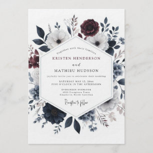 Invitation Mariage Floraison Ombrale de Bourgogne