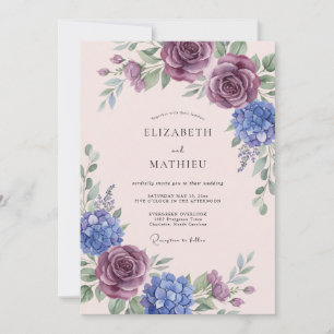 Invitation Mariage Floraison Romantique de Prunier