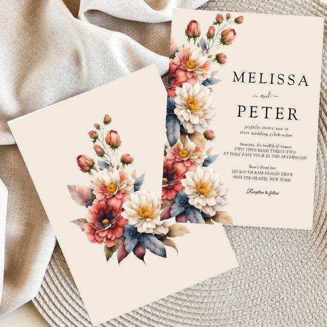 Invitation Mariage floral (Créateur téléchargé)