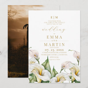 Invitation Mariage Floral Aquarelle Bohème
