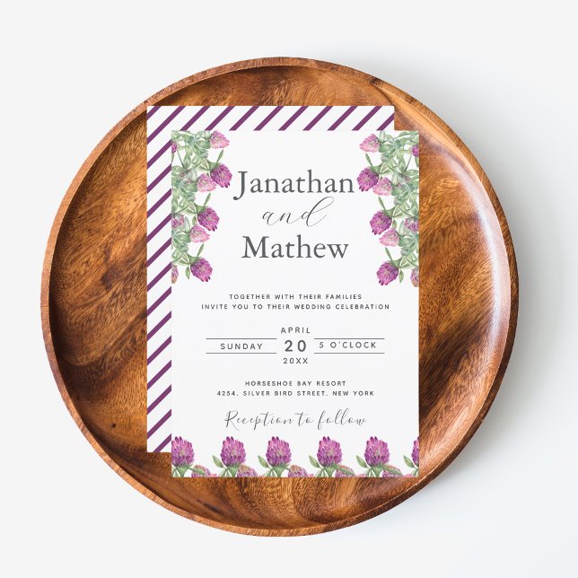 Invitation Mariage Floral Aquarelle Jungle Été (Summer Jungle Watercolour Floral Wedding Supplies)