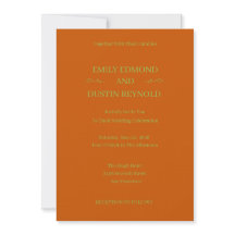 Mariage Floral aux Feuilles d'Automne et Orange Br
