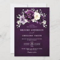 Mariage Floral blanc blanc blanc de prune d'auberg