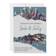 Mariage floral bleu et blanc