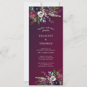 Invitation Mariage floral Boho de Bourgogne