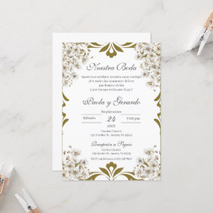 Invitation Mariage Floral Boho espagnol
