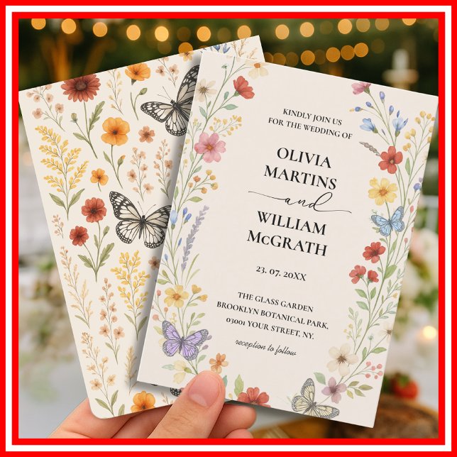 Invitation Mariage Floral Boho Terracotta (Créateur téléchargé)