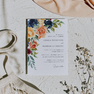 Invitation Mariage Floral Botanique