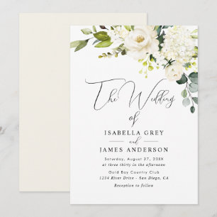 Invitation Mariage Floral Champagne