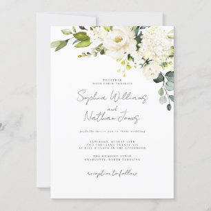 Invitation Mariage Floral Champagne