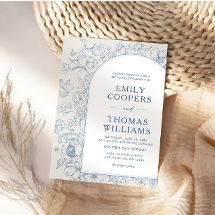 Invitation Mariage floral de Chinoiserie