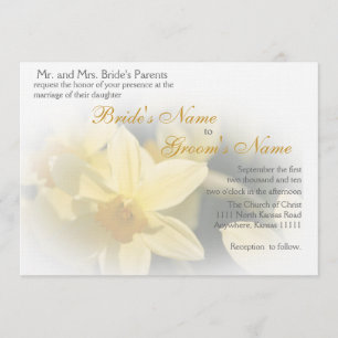 Invitation Mariage floral de Daffodils