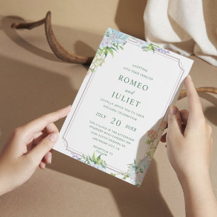 Invitation Mariage Floral de Jardin d'Été