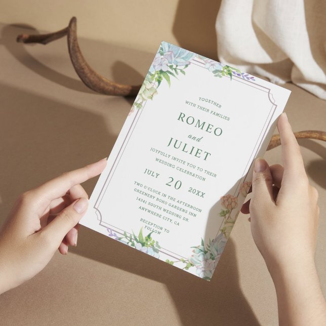 Invitation Mariage Floral de Jardin d'Été (Créateur téléchargé)