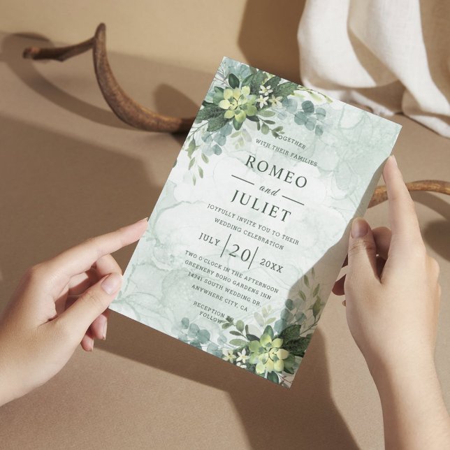 Invitation Mariage Floral de Jardin d'Été (Créateur téléchargé)