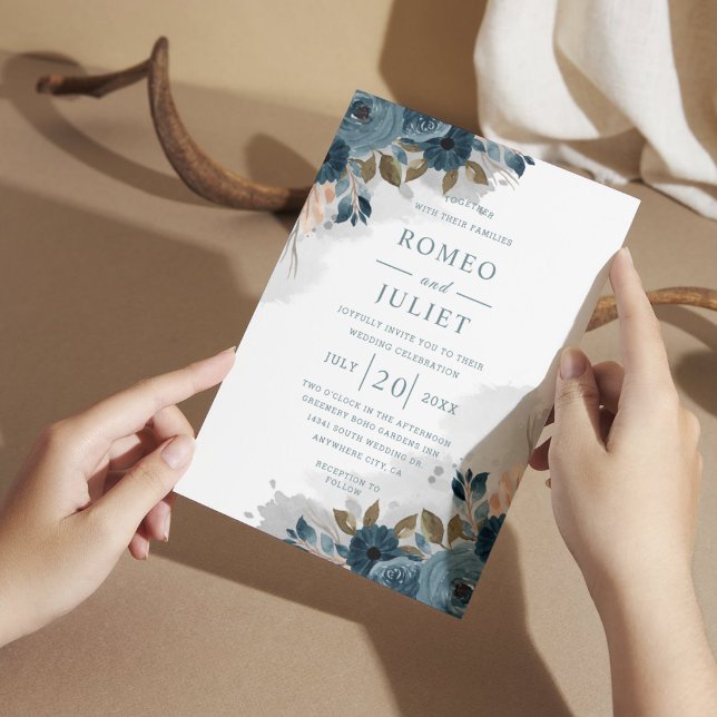 Invitation Mariage Floral de Jardin d'Été (Créateur téléchargé)
