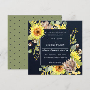 INVITATION MARIAGE FLORAL DE LA PINE EUCALYPTUS CHIC DE LA MA