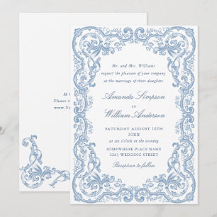Invitation Mariage Floral de la Renaissance