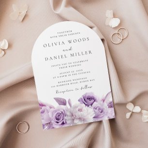 Invitation Mariage Floral de Lavande violette du concepteur A