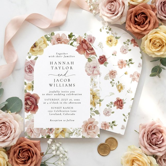 Invitation Mariage Floral d'Été (Créateur téléchargé)