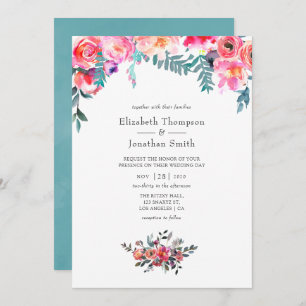 Invitation Mariage Floral d'hiver