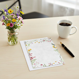 Invitation Mariage floral du jardin à budget vierge