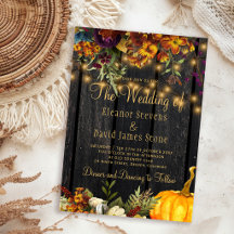 Mariage floral en bois de grange rustique d'automn