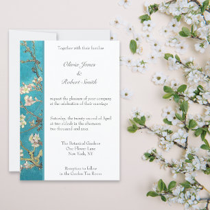 Invitation Mariage floral en fleurs d'amandes