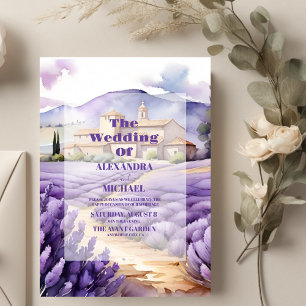 Invitation Mariage Floral Lavender
